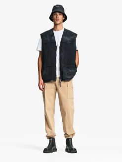 Pantalon cargo stretch déperlant - Beige