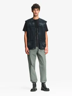 Pantalon cargo stretch déperlant - Vert