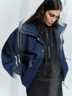 Parka courte à taille réglable MTD® - Bleu