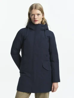 Parka duvet ajustée GORE-TEX® - Bleu