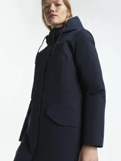 Parka duvet ajustée GORE-TEX® - Bleu