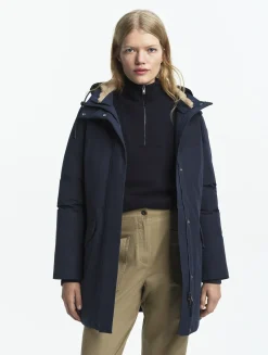 Parka duvet ajustée GORE-TEX® - Bleu