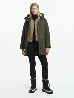 Parka duvet ajustée GORE-TEX® - Kaki