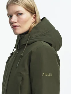Parka duvet ajustée GORE-TEX® - Kaki