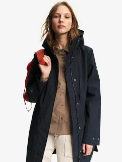 Parka longue à capuche GORE-TEX® - Bleu