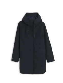 Parka longue à capuche GORE-TEX® - Bleu