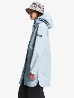 Parka longue à capuche GORE-TEX® - Bleu