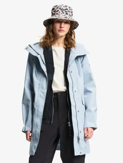Parka longue à capuche GORE-TEX® - Bleu