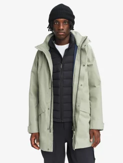Parka longue 2 couches avec capuche GORE TEX T-KIT - Kaki