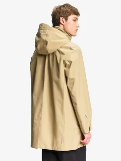 Parka longue 2 couches avec capuche retractable GORE TEX - Beige
