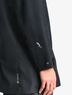 Parka longue 2 couches avec capuche retractable GORE TEX - Noir