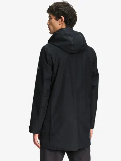 Parka longue 2 couches avec capuche retractable GORE TEX - Noir
