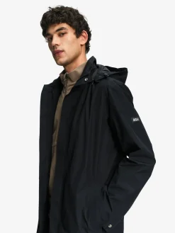 Parka longue 2 couches avec capuche retractable GORE TEX - Noir