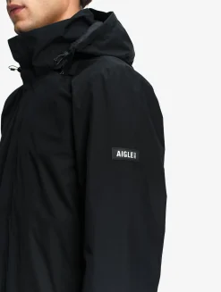 Parka longue 2 couches avec capuche retractable GORE TEX - Noir