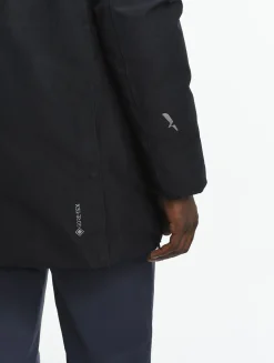 Parka longue GORE-TEX® à capuche avec matelassage en duvets et plumes - Noir