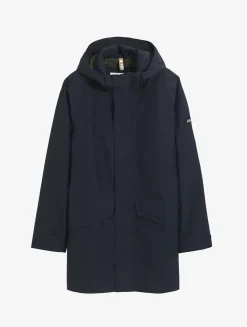 Parka longue GORE-TEX® T-KIT avec capuche - Bleu