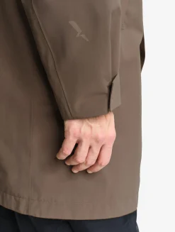 Parka longueimperméable à capuche MTD - Marron