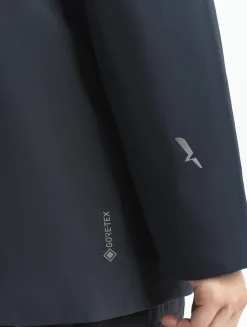 Parka longue matelassée à capuche en GORE-TEX® - Bleu