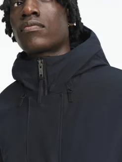 Parka longue matelassée à capuche en GORE-TEX® - Noir