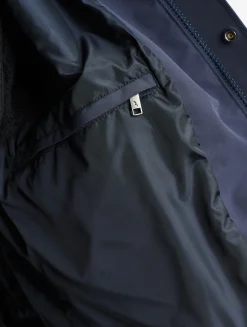 Parka longue MTD avec capuche - Bleu