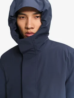Parka longue MTD avec capuche - Bleu