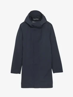Parka longue MTD avec capuche - Bleu