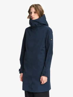 Parka longue MTD à capuche - Bleu