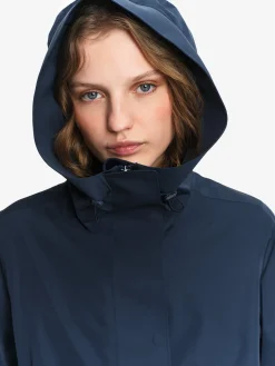 Parka longue MTD à capuche - Bleu
