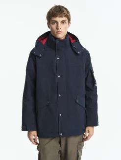 Parka mi-longue AIGLE COPELAND imperméable et chaude MTD - Bleu