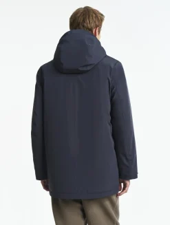 Parka mi-longue avec capuche MTD® - Bleu