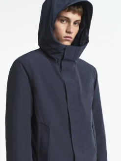 Parka mi-longue avec capuche MTD® - Bleu