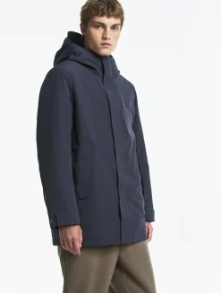 Parka mi-longue avec capuche MTD® - Bleu