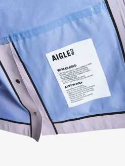 Parka MTD® 3 couches toucher coton courte et évasée - Violet