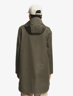 Parka MTD® 3 couches toucher coton longue imperméable avec fentes - Kaki