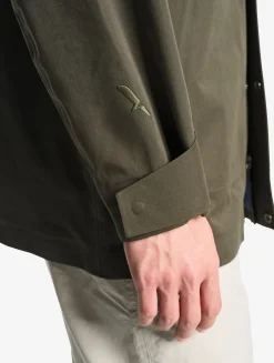 Parka MTD® 3 couches toucher coton mi-longue à capuche - Kaki