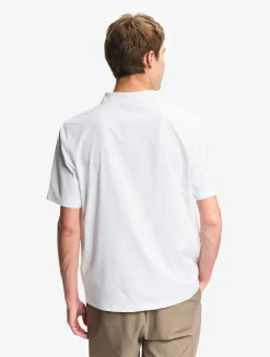 Polo DRY FAST TEXTILE® anti-UV avec logo sur la poitrine - Blanc