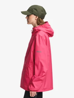 Rainpack 70 : Imperméable mixte coupe-vent MTD , court et pliable - Rose