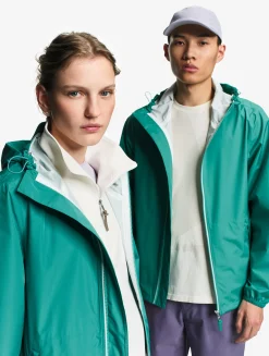 Rainpack 70 : Imperméable mixte coupe-vent MTD , court et pliable - Vert