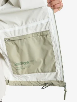 Rainpack 70 : Imperméable mixte coupe-vent MTD , court et pliable - Vert