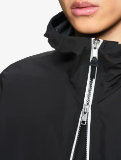 Rainpack 90 : Imperméable mixte coupe-vent MTD , long et pliable - Noir