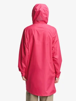 Rainpack 90 : Imperméable mixte coupe-vent MTD , long et pliable - Rose