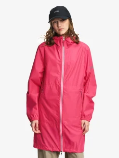 Rainpack 90 : Imperméable mixte coupe-vent MTD , long et pliable - Rose