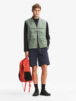 Short chino classique en coton - Bleu