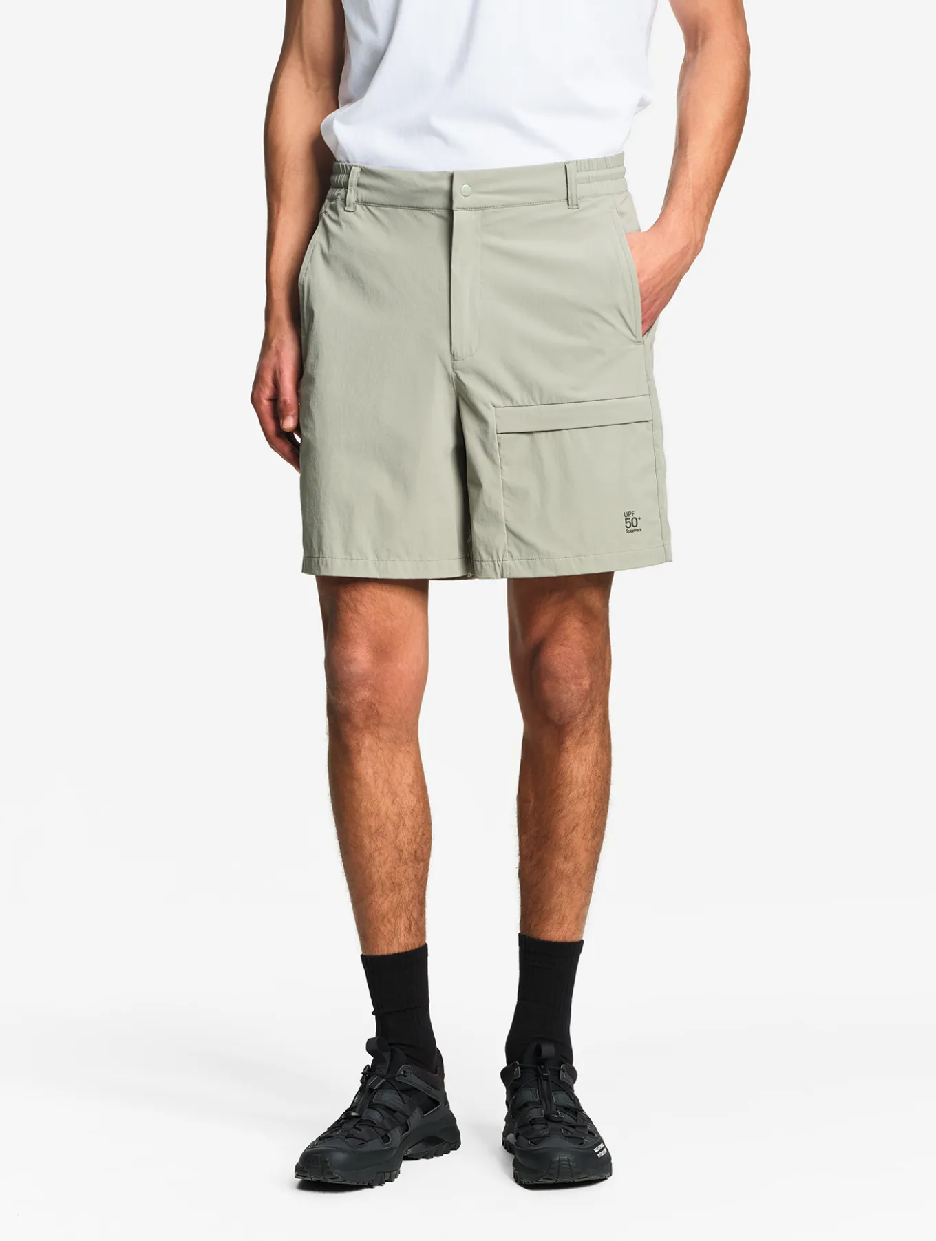 SolarPack : Short ajustable avec poche COOLTOUCH DRY FAST TEXTILE® COOLTOUCH® UV-C® - Kaki