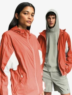 SolarPack : Veste mixte déperlante pliable UV-C® - Rouge