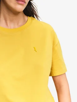 Tee-shirt boxy court DFT® - Jaune