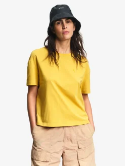 Tee-shirt boxy court DFT® - Jaune