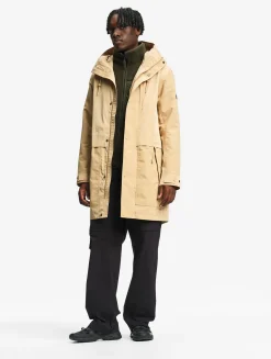 T-KIT Parka longue en coton avec 3 poches zippées MTD - Beige