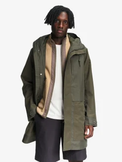 T-KIT Parka longue en coton avec 3 poches zippées MTD - Kaki