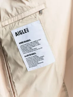 Trench-coat long avec ouverture côtés MTD® - Beige